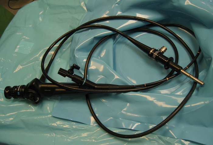 Cystoscoop met flexibele slang. (foto Wikipedia)